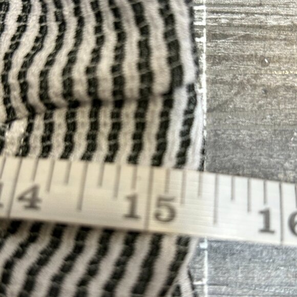 JustFab Womens Midi Dress Size L  Nautical Fisherman Stripe Drawstring Front - Picture 8 of 10